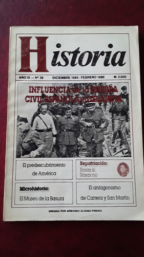 Revista Historia Año Ix Nº 36 Dic 1989 Febrero 1990