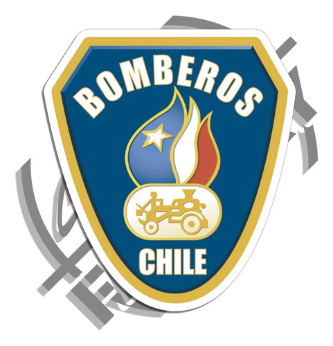 Autoadhesivo Bomberos De Chile