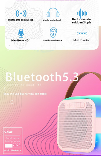 Altavoz Bluetooth Inalámbrico Con Luces De Atmósfera Deslumb