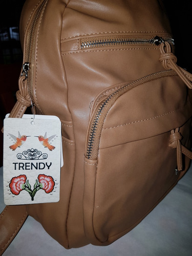 Elegante Mochila Cartera Eco Cuero Original 2018 Trendy
