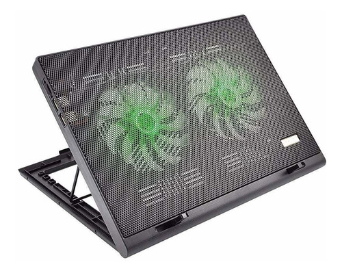 Base Cooler Externo 2 Usb Portátil Notebook Até 17 Polegadas