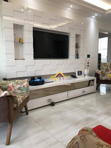 Imagem 14 de 30 de Cobertura Com 3 Dormitórios À Venda, 136 M² Por R$ 950.000,00 - Vila Guilhermina - Praia Grande/sp - Co0012