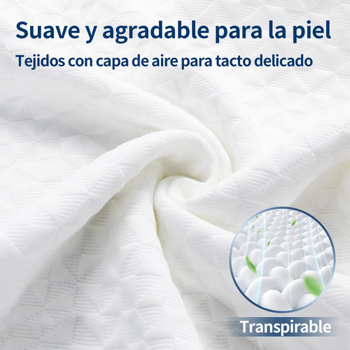 Almohada Memory Foam Estándar Gel Ajustable Suave Cómoda