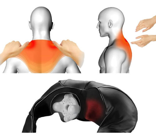 Imagen 5 de 10 de Masajeador Cervical Cuello Hombros Terapia Calor Shiatsu