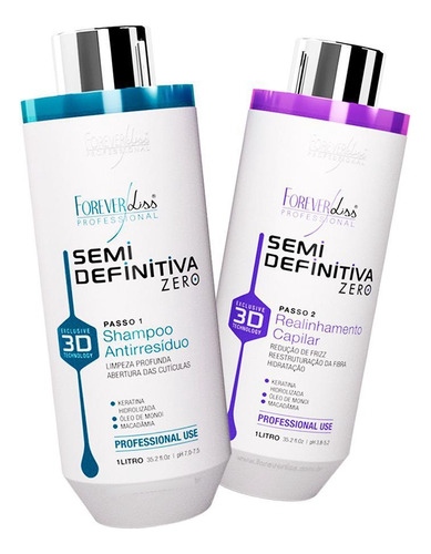 Forever Liss Escova Semi Definitiva Power 3d Sem Formol