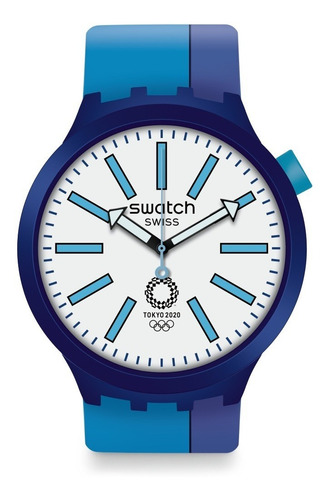 Reloj Swatch Bb Ai Blue So27z100 Color de la correa Azul