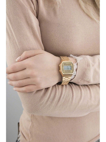 Reloj Casio Retro A-168wg-9a Para Todos Los Estilos - Unisex
