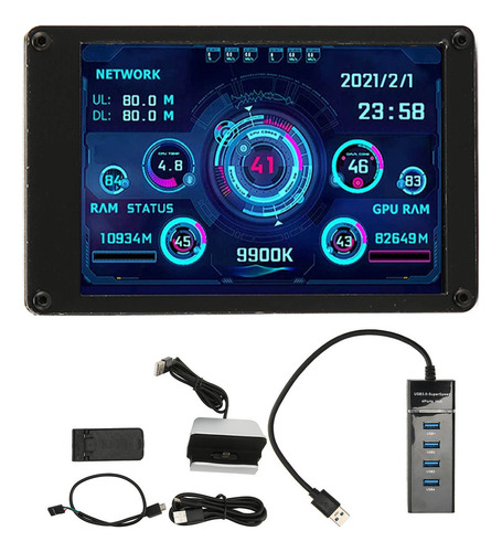 Panel De Sensor Para Pc, Pantalla Ips, Mini Pantalla Usb De