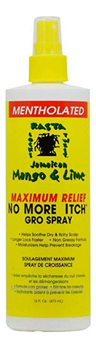 Jamaican Mango No More Itch Gro Spray, M&aacute;ximo, 16 Oz.