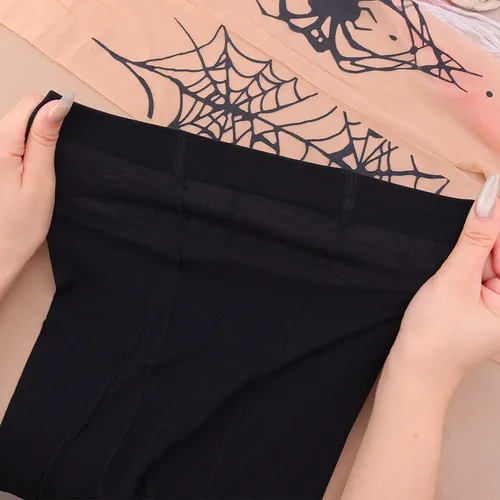 Medias Góticas Con Forma De Telaraña, Estilo Retro, Con Form