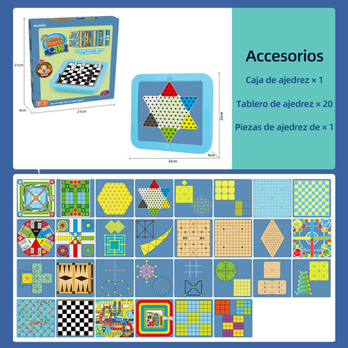 Juguetes Didacticos Set De 42 Juego De Mesa Clásico Portátil