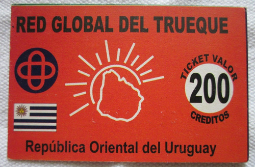 Billete Trueque Uruguay 200 Creditos Nodo Maracana