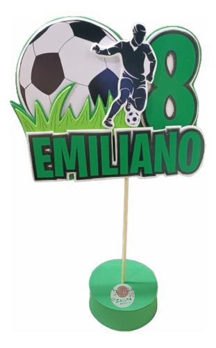 Futbol Adorno Para Tortas 3d Cake Topper