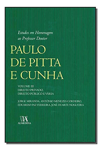 Libro Estudos Em Hom Prof Dr Paulo P Cunha Vol Iii De Mirand