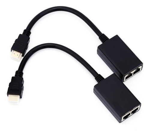 30 Metros Hdmi Lan Ethernet Extensor Repetidor Doble Red Ext