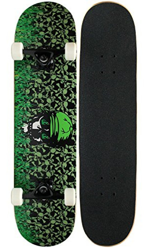 Tabla Skate Krown Intro Skateboard, Llama Verde