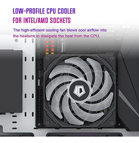Id-cooling Is-55 Argb Cpu Cooler Refrigerador De Cpu De