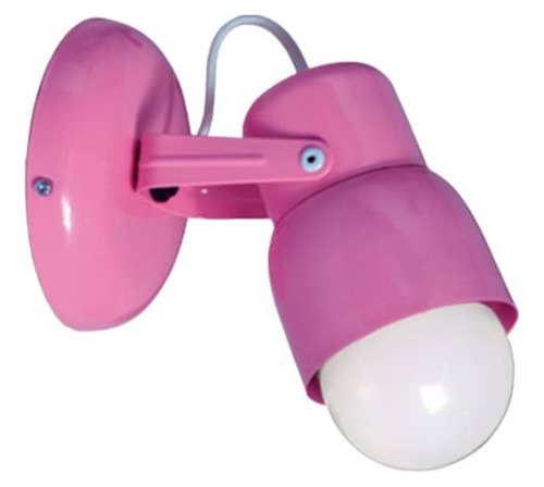 Aplique De Pared Spot Infantil Base Redonda Para 1 Lampara