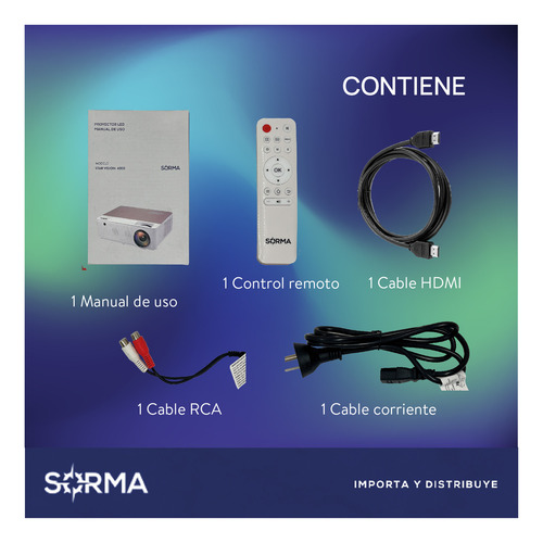 Proyector Sorma StarVision4000 5500lm blanco 220V