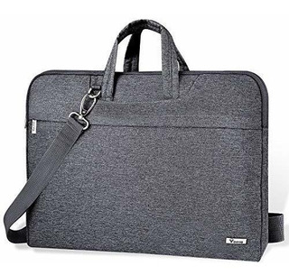15.6Inch, Grey Tinaforld Laptop Bag 14-15.6 Inch Briefcase Shoulder Messenger Bag Water Repellent Laptop Bag Satchel Tablet Bussiness Carrying Handbag Laptop Sleeve for Women and Men