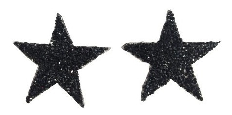 Aplique Estrella De Strass Piedras Parche Termoadhesivo  X2