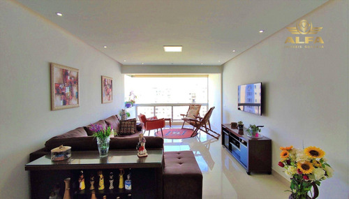 Imagem 2 de 30 de Apartamento A Venda Na Praia, 4 Suítes, Vista Para O Mar, Lazer, 2 Vagas De Garagem. - Ap1412
