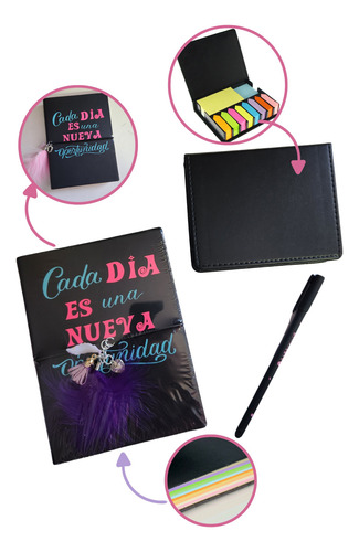 Set (box) De Libreta Con Memo Posit Y Lapiz