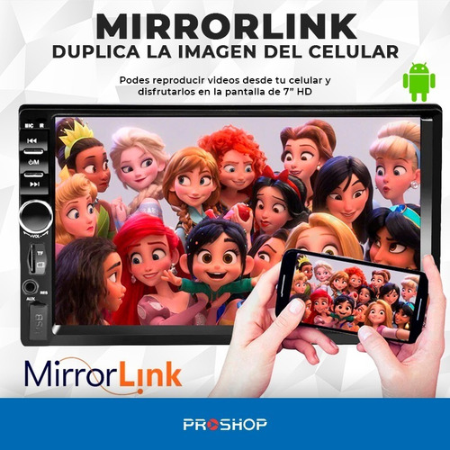 Imagen 4 de 10 de Stereo Auto Doble 2 Din Pantalla Tactil Bluetooth Parlantes!