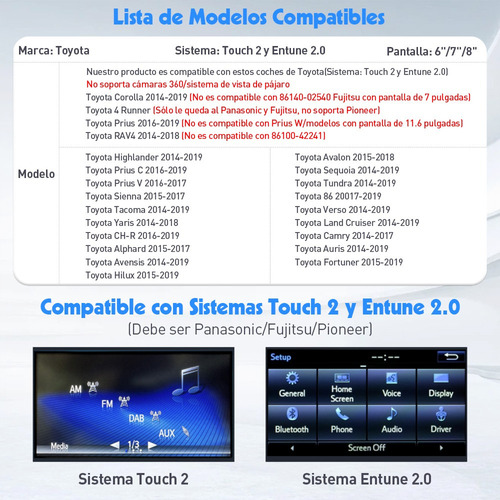 Caixa De Complemento Carplay Sem Fio Gps Para Toyota Com