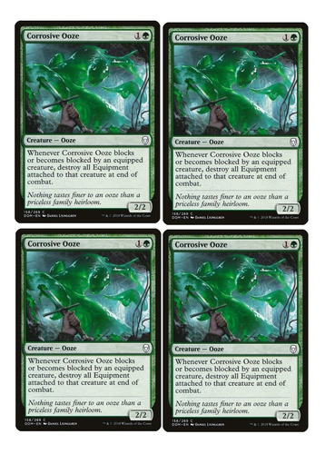 Cartas Magic 4 Corrosive Ooze Dominaria Mtg Bsas Playset