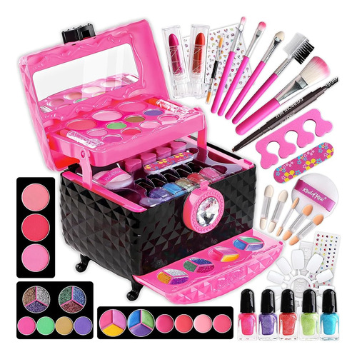 Kit De Maquillaje Para Niños De 60 Piezas Para Niñas De 6 A 