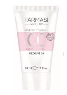 Base de maquillaje en loción Farmasi Cc Cream Color CC Cream Color Control Perfecting Balm tono crema - 50mL 50g