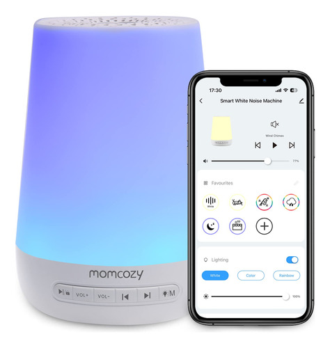 Momcozy - Maquina De Sonidos Y Ruido Blanco Con Luz De Noche