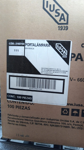 45 Pzs. Portalámpara