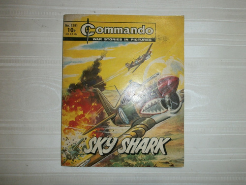 Commando War Stories In Pictures No 1291 Sky Shark 1979 Dc T