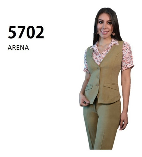 Conjunto Chaleco Y Pantalon Arena Mujer Uniformes