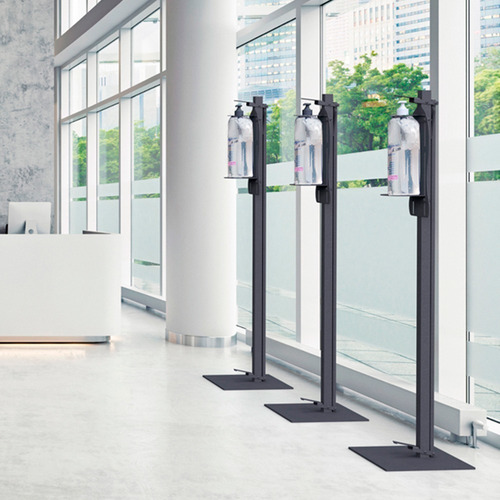 Imagen 6 de 6 de Pedestal Dispensador Gel Antibacterial-publicidad Simon Neg