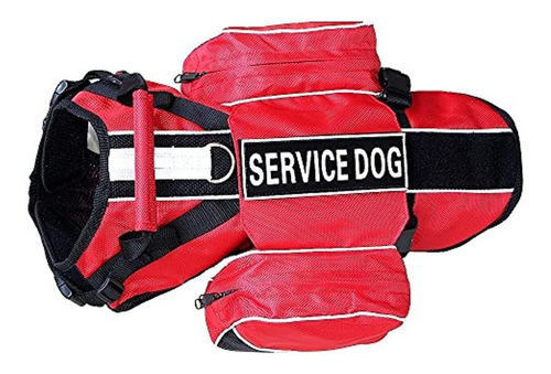 Servicio De Haoyueer Mochila Para Perros Chaleco De Arnes B