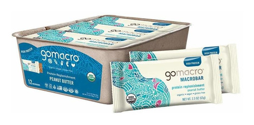 Gomacro Macrobar Barras De Proteína Vegana Orgánica, Mantequ