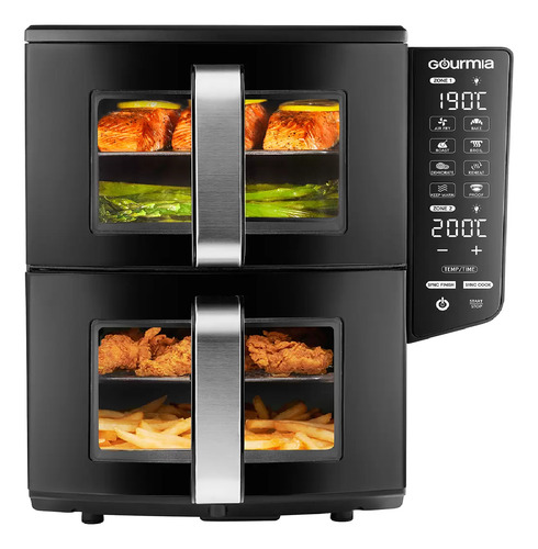 Gourmia, Freidora De Aire Digital Doble, De 10.4 Litros Msi