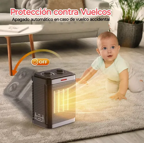 Calentador Ambiente Cerámica Temperatura Ajustable Portátil