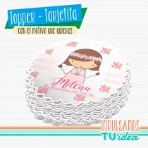 Comprar Tarjetita Bautismo Nena - Florcita Bautismo Nena Imprimir