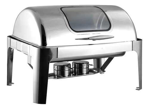 Chafing Dish Tapa Roll Top Gn 1/1 Con Ventana