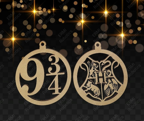 Esferas Harrypotter Pintada Esferas Navideñas, 12 Pzs, 15 Cm