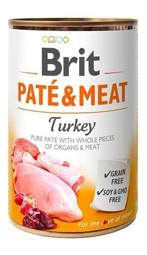 Brit Care Paté & Meat Turkey Alimento Húmedo Pethome Chile