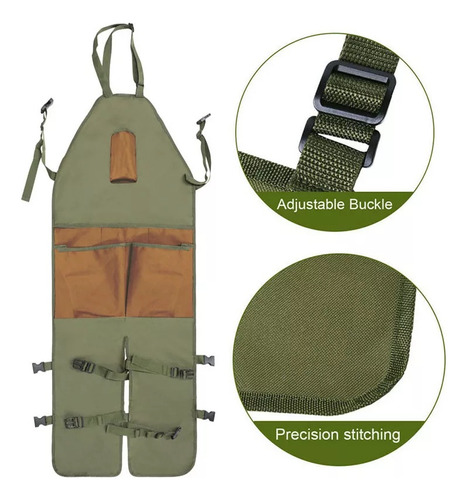 Delantal De Piernas Impermeables De Bolsillo Múltiple Oxford