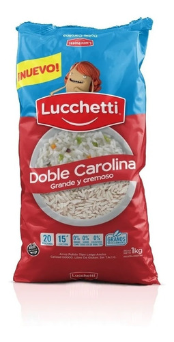 Arroz Doble Carolina Lucchetti X1 Kg