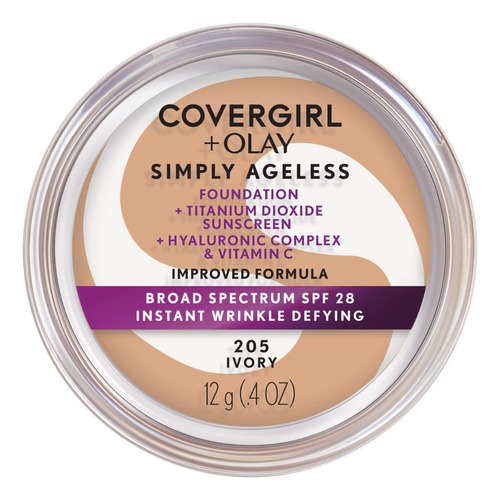 Base de maquillaje CoverGirl Simply Ageless tono 205 ivory - 12g