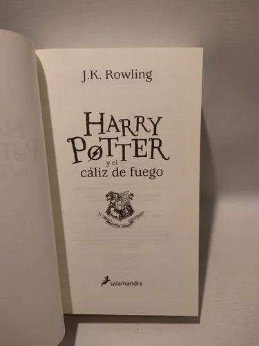 Harry Potter El Caliz De Fuego Rowling Salamandra (Usado)