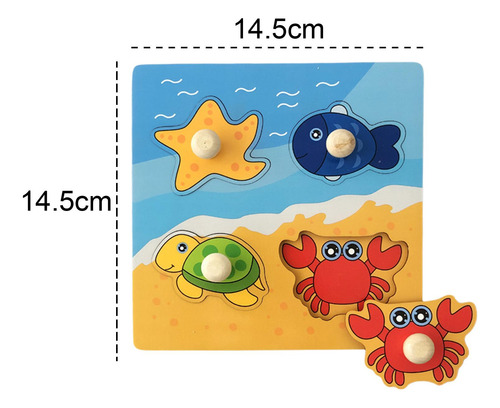 Rompecabezas De Dibujos Animados Para Animales Marinos